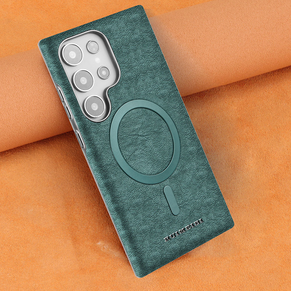 Super Magnetic Leather Casematte Photoplating Phone Case For Samsung Galaxy