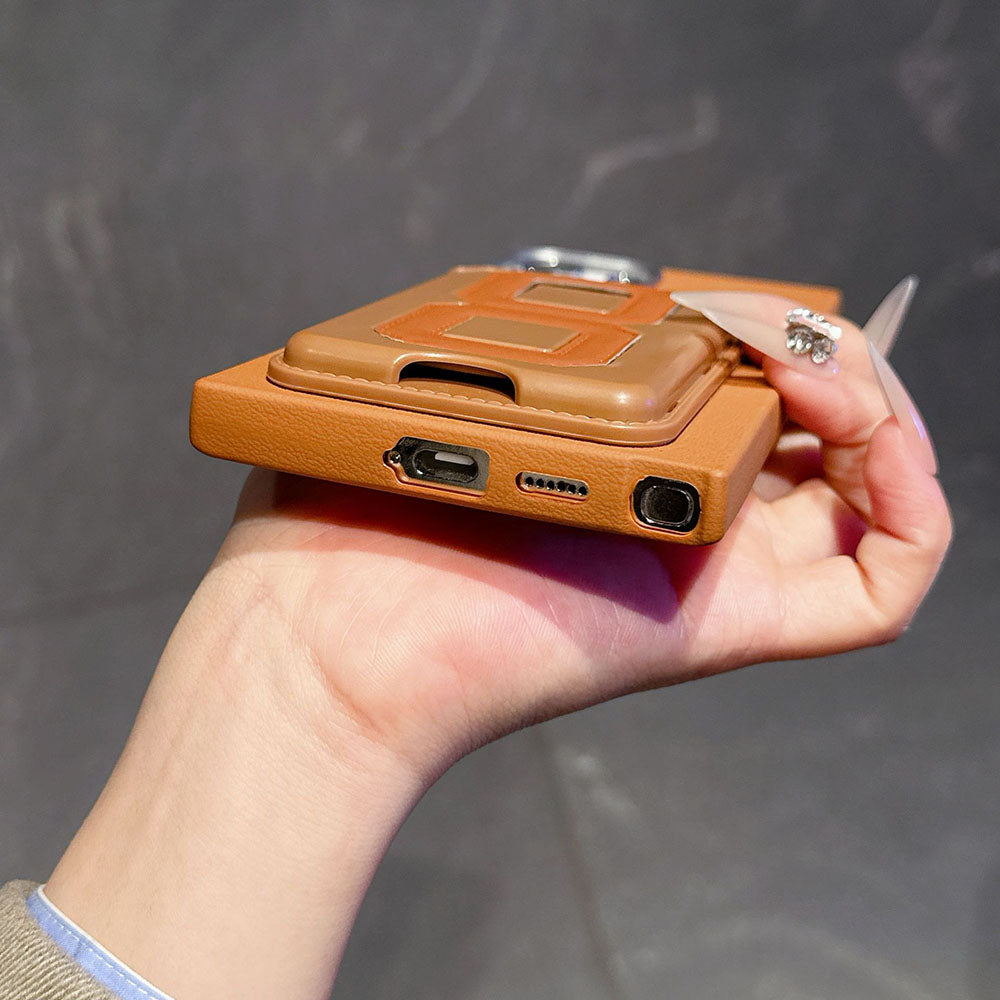 TPU Leather Card Holder Phone Case For Samsung Galaxy