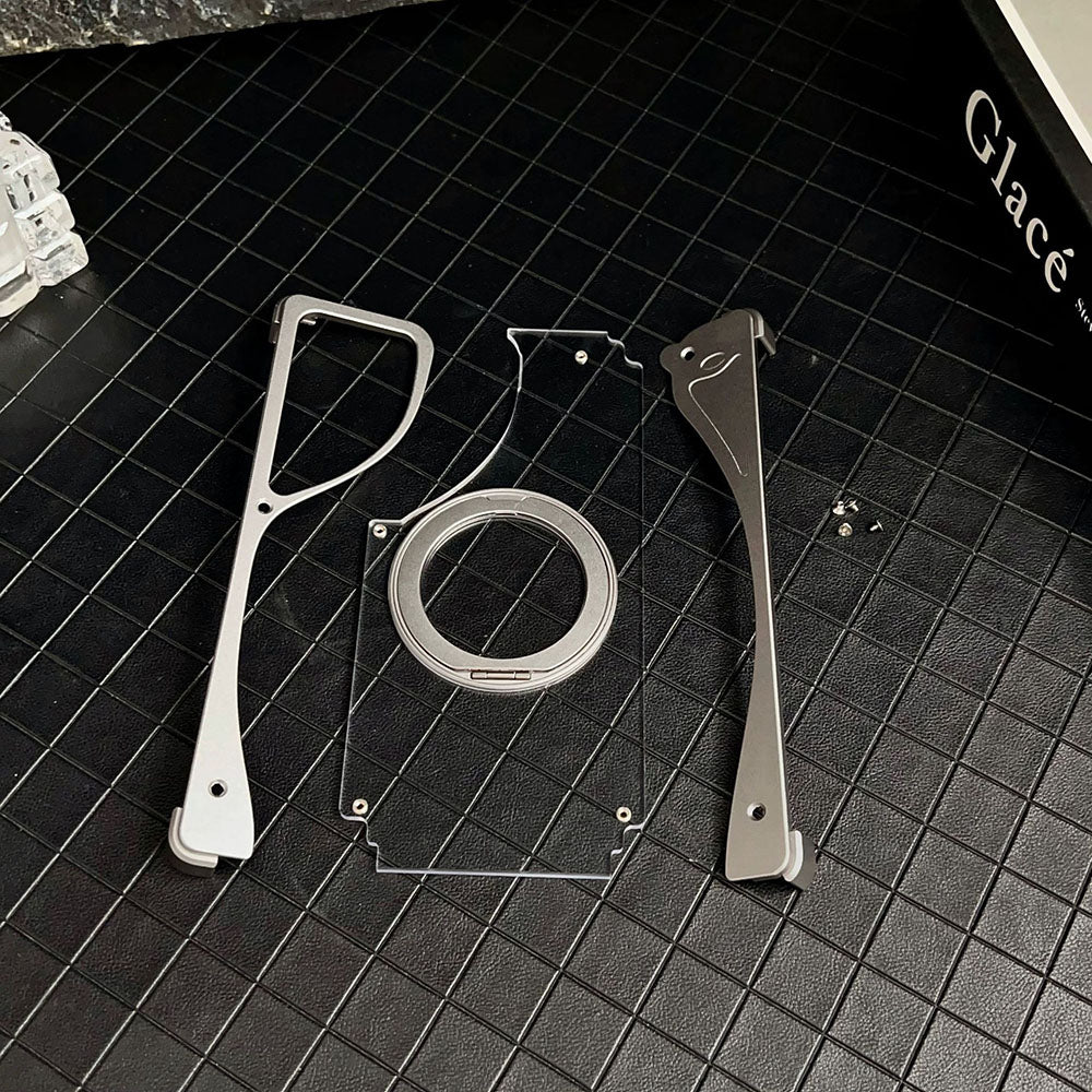 Metal Magneto Magnetic Bracket Phone Case For Samsung Galaxy