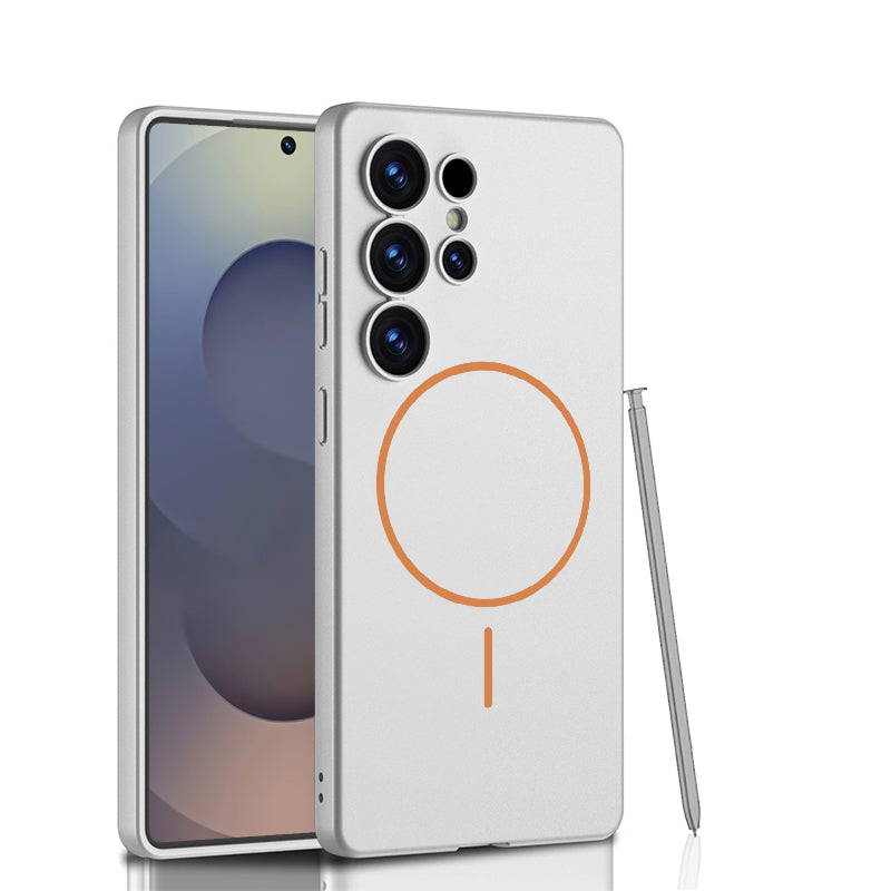 Ultra-thin Built-in Magnetic Frosted Shockproof Case for Galaxy S25 Ultra