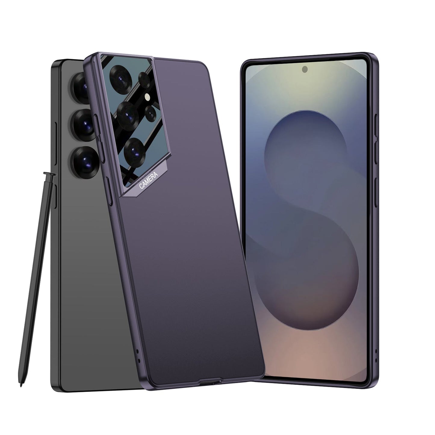 Ultra-thin Frosted Lens Protection Case for Galaxy S25 Ultra