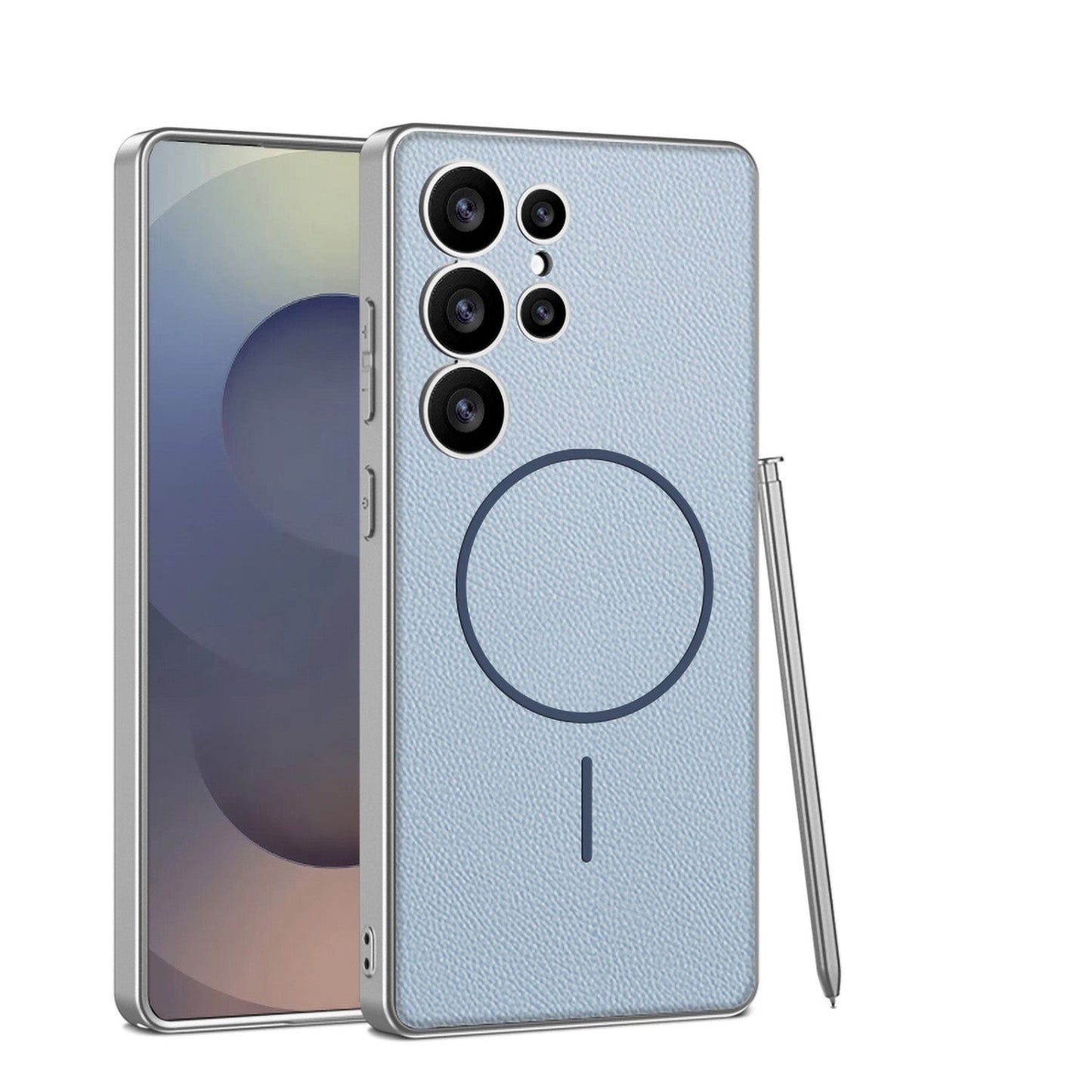 Magnetic Shockproof Leather Case for Galaxy S25 Ultra