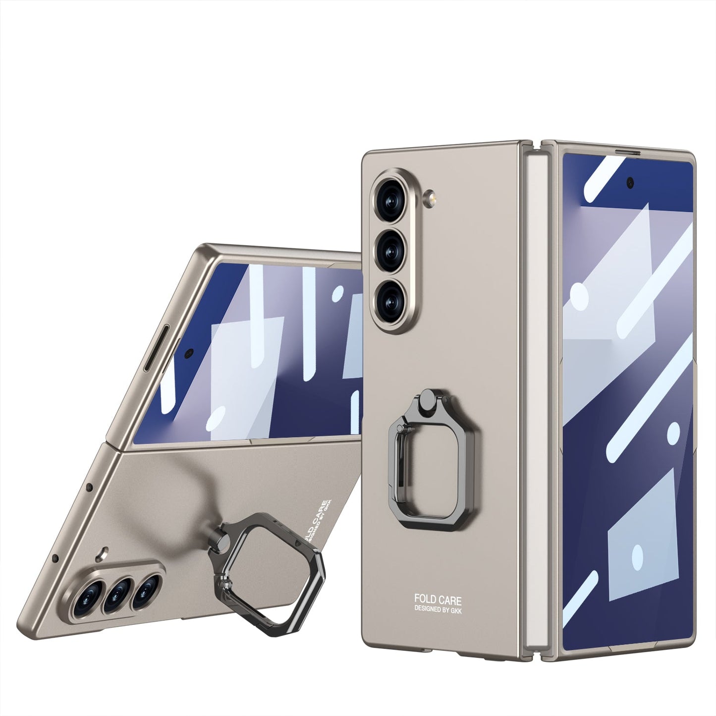 Luxury Shockproof Phone Case With Ring Holder For Galaxy Z Fold 6/7