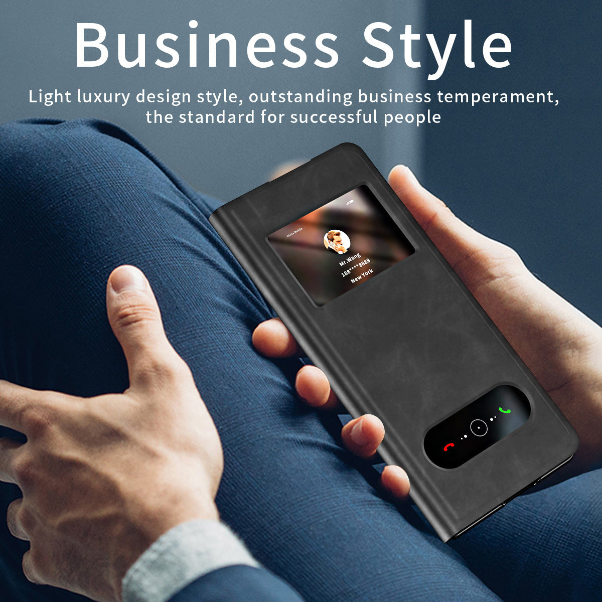Leather Phone Cover For Galaxy Z Fold Series
