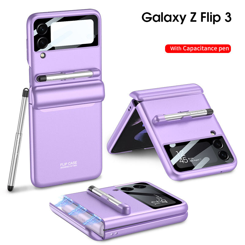 Magnetic All-included Shockproof Plastic Hard Cover For Samsung Galaxy Z Flip4 Flip3 5G - GiftJupiter