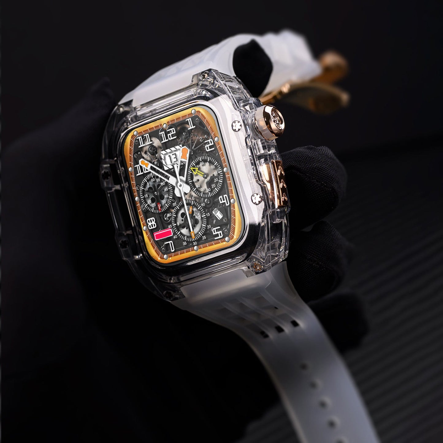 Luxury Case Strap For Apple Watch Series 44/45 mm - mycasety2023 Mycasety