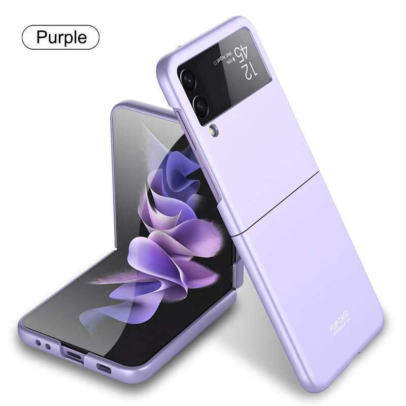 Solid Matte Ultra Slim Hard Shockproof Full Protection Cover For Galaxy Z Flip3 5G - GiftJupiter
