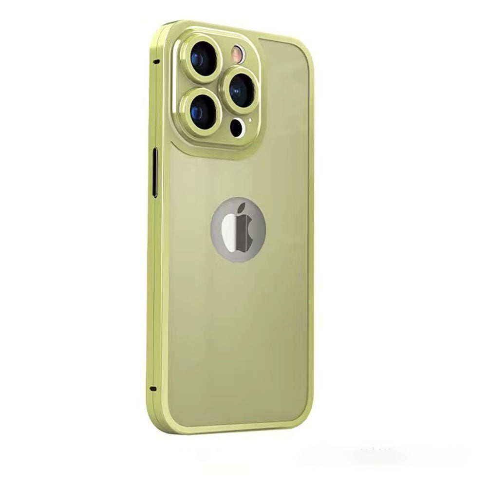 360 Degree Titanium Alloy Comprehensive Protective Integrated Phone Case With Protective Film For iPhone