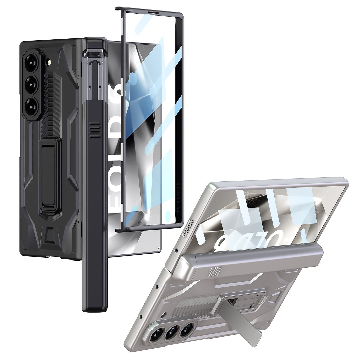 Armor Shockproof Phone Case With Screen Protector And Pen Box For Galaxy Z Fold6