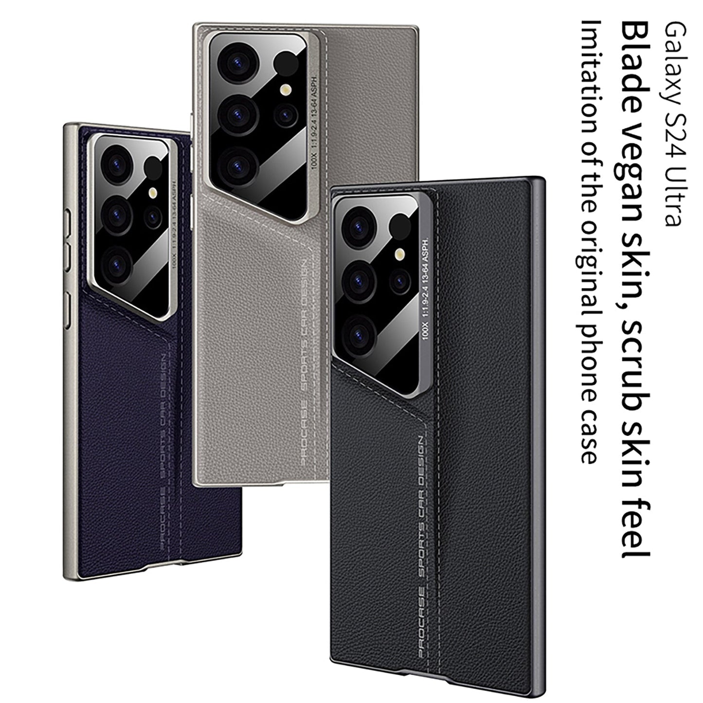 Luxury Leather All-inclusive Anti-fall Protective Phone Case For Samsung Galaxy S24 S23 Ultra