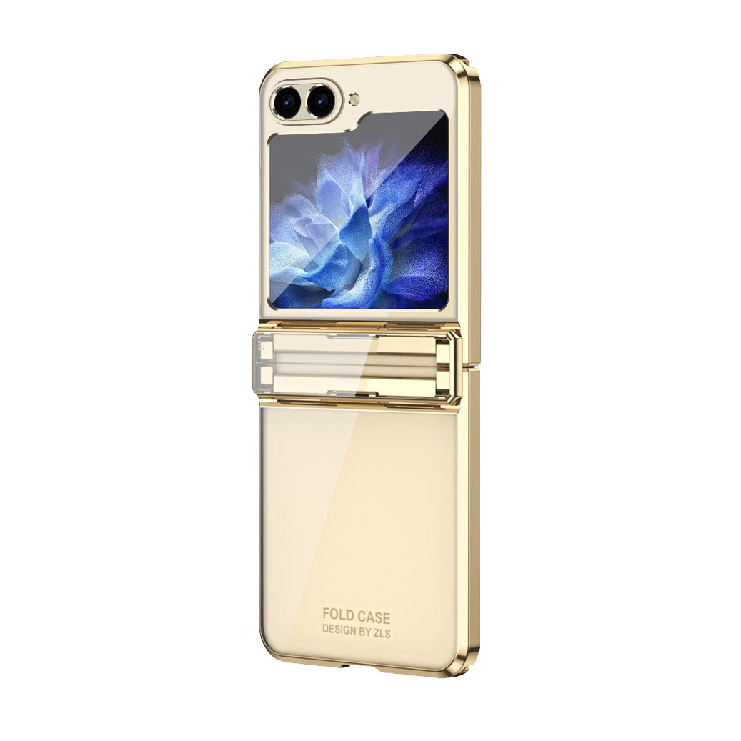 Electroplating Clear Phone Case For Galaxy Z Flip 7/6/5/4/3
