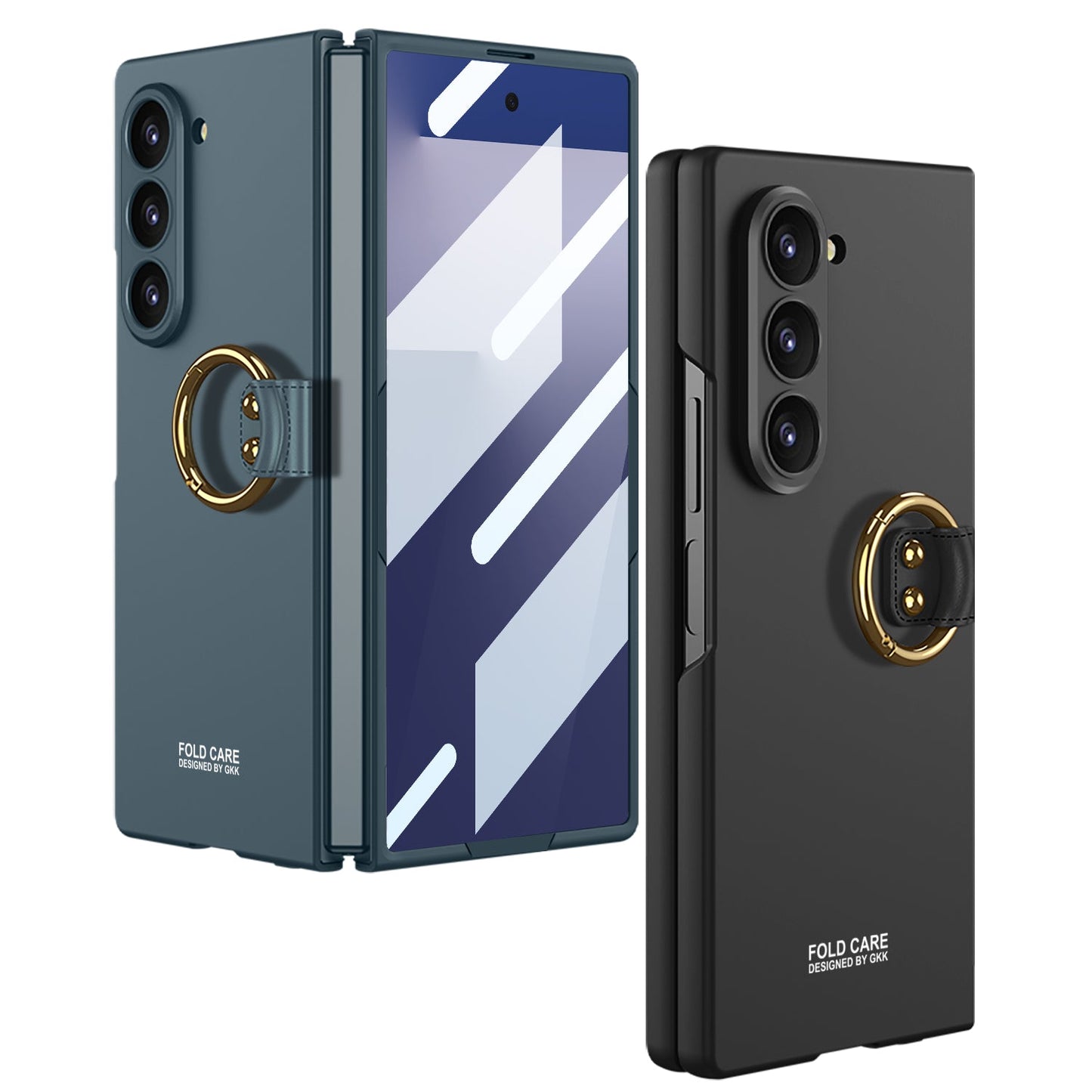 Luxury Leather Shockproof Phone Case With Back Screen Protector For Galaxy Z Fold 6/7