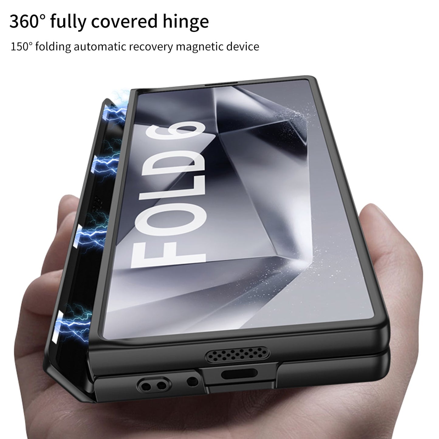 Magnetic Hinge Bracket Shockproof Phone Case For Galaxy Z Fold 6/7