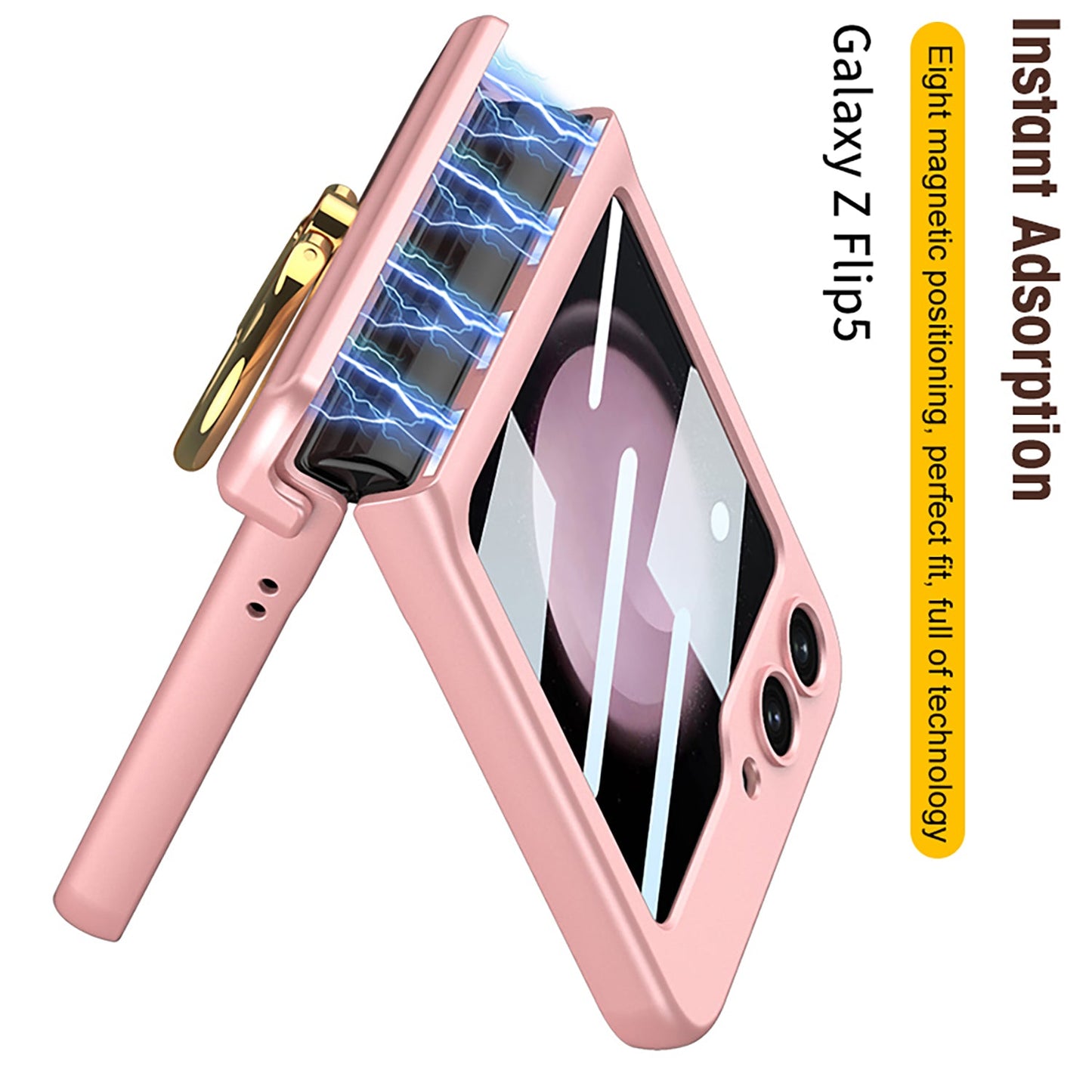 Magnetic All-included Shockproof Phone Cover For Galaxy Z Flip6 Flip5 Flip4 Flip3