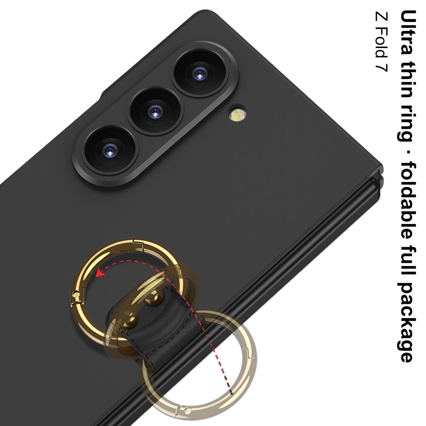 Luxury Shockproof Phone Case With Ring Holder For Galaxy Z Fold 6/7