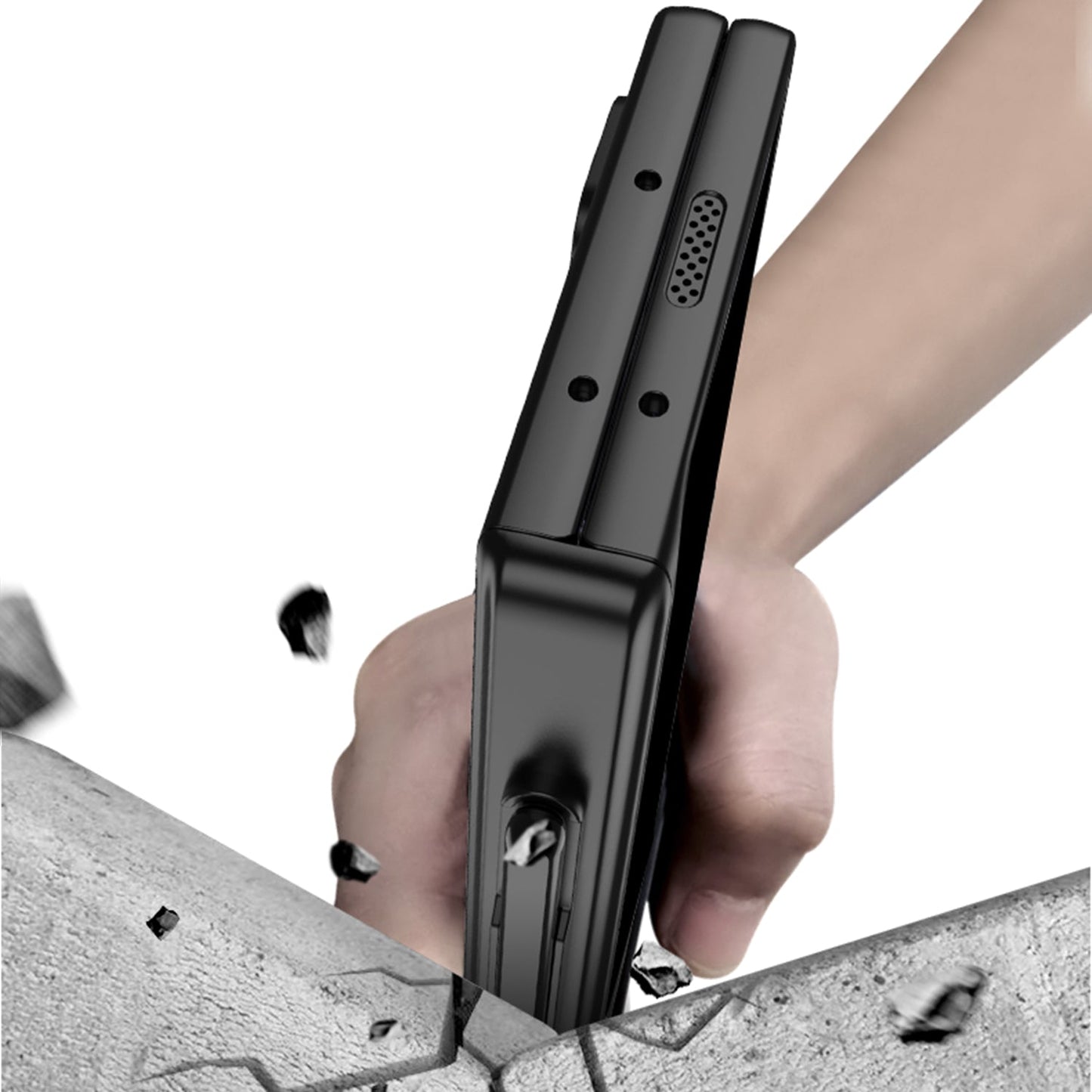 Magnetic Hinge Pen Slot Hidden Bracket All-included Case With Back Screen Protector For Galaxy Z Fold 7/6/5/4/3