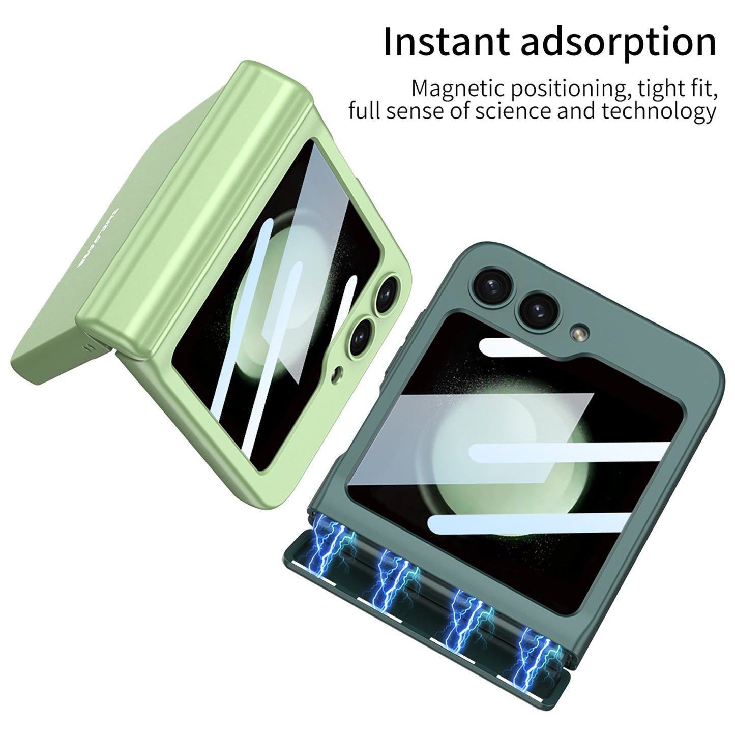 Magnetic All-included Shockproof Phone Case For Galaxy Flip 7/6/5/4/3 With Back Screen Protector