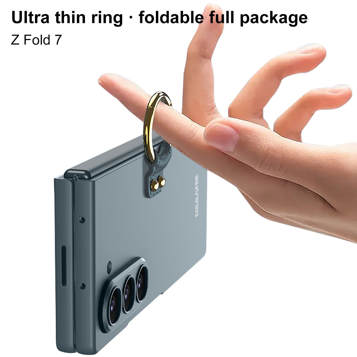 Luxury Leather Shockproof Phone Case With Back Screen Protector For Galaxy Z Fold 6/7