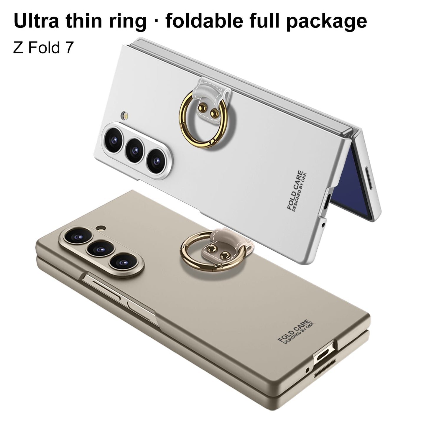 Luxury Shockproof Phone Case With Ring Holder For Galaxy Z Fold 6/7