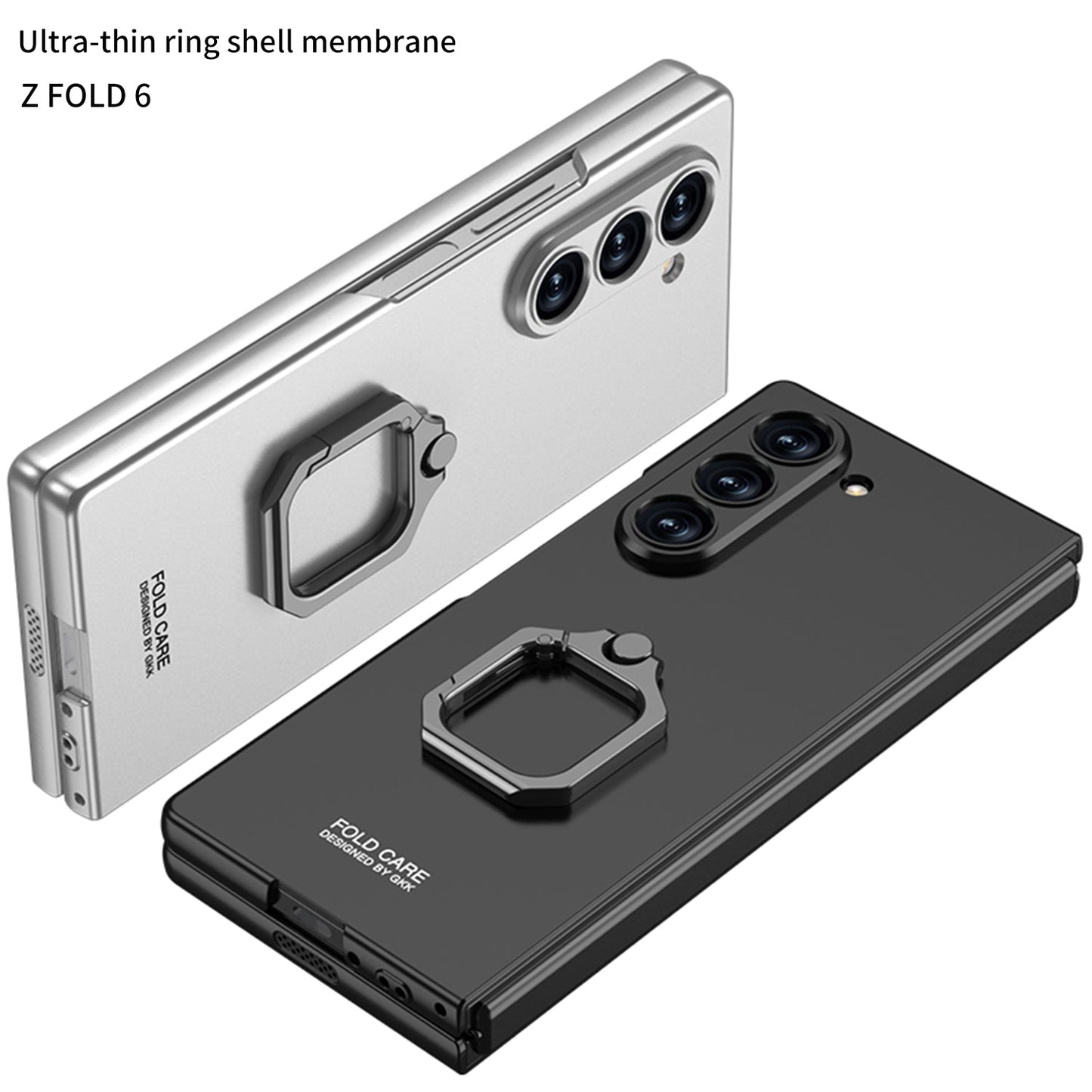 Luxury Shockproof Phone Case With Ring Holder For Galaxy Z Fold 6/7