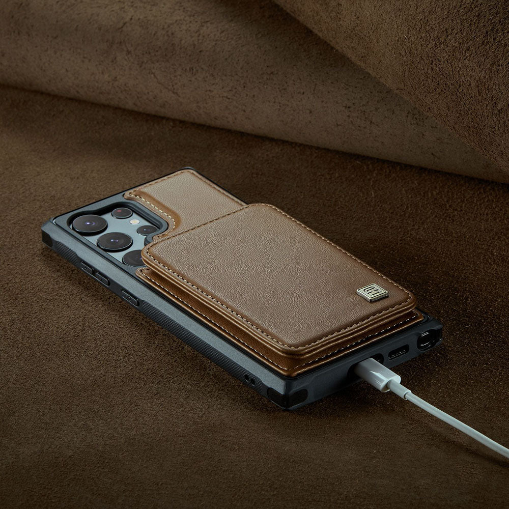 High Quality Leather Kickstand Wallet Samsung Phone Case