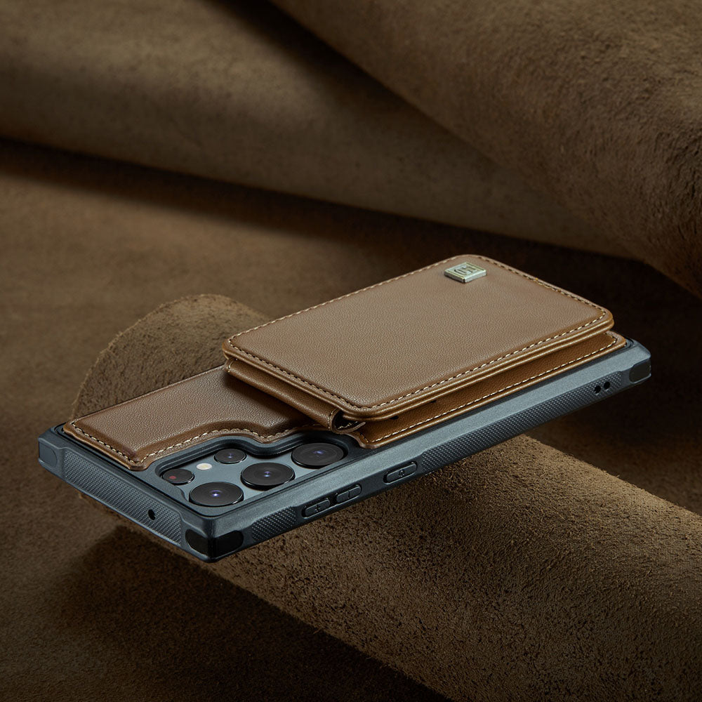 High Quality Leather Kickstand Wallet Samsung Phone Case