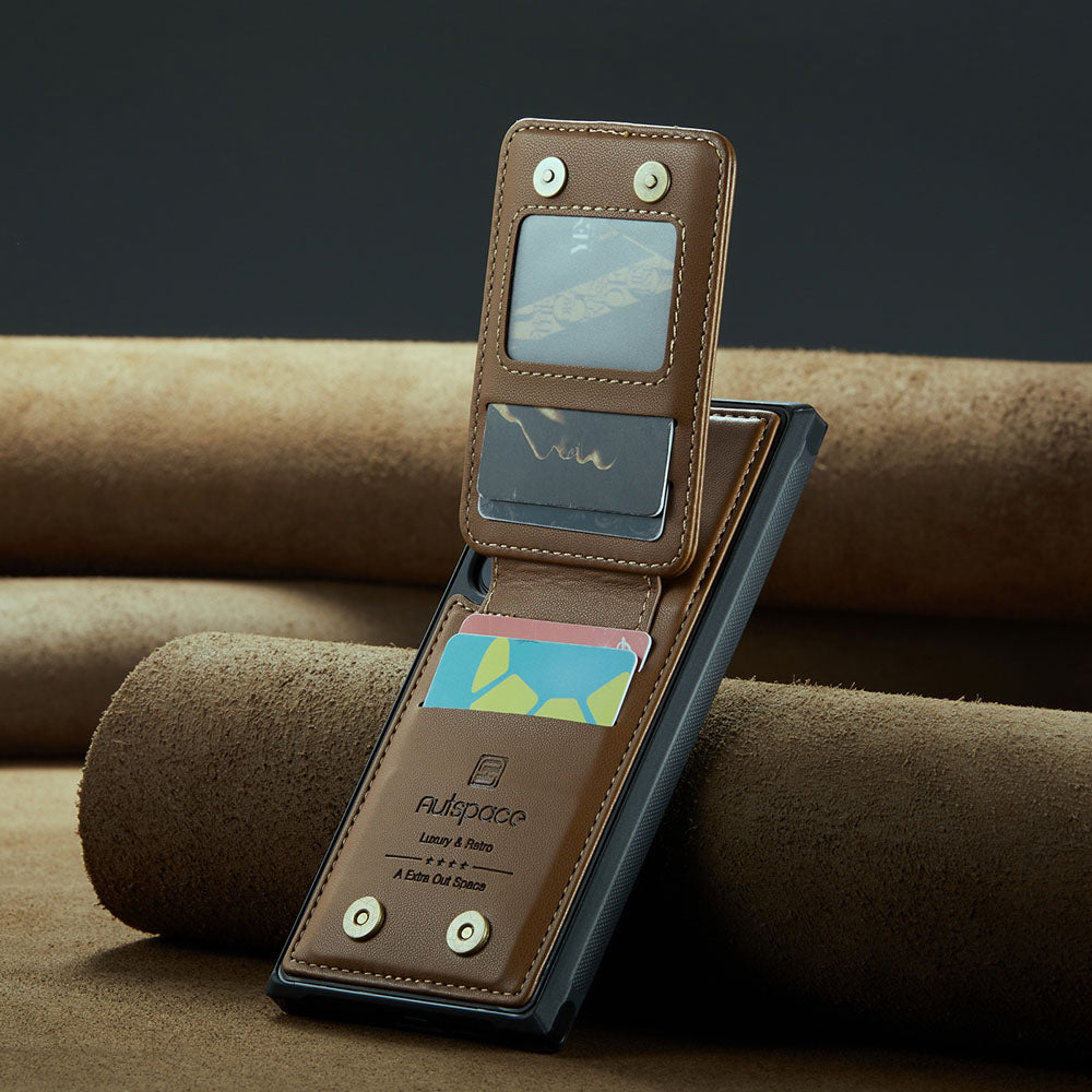 High Quality Leather Kickstand Wallet Samsung Phone Case