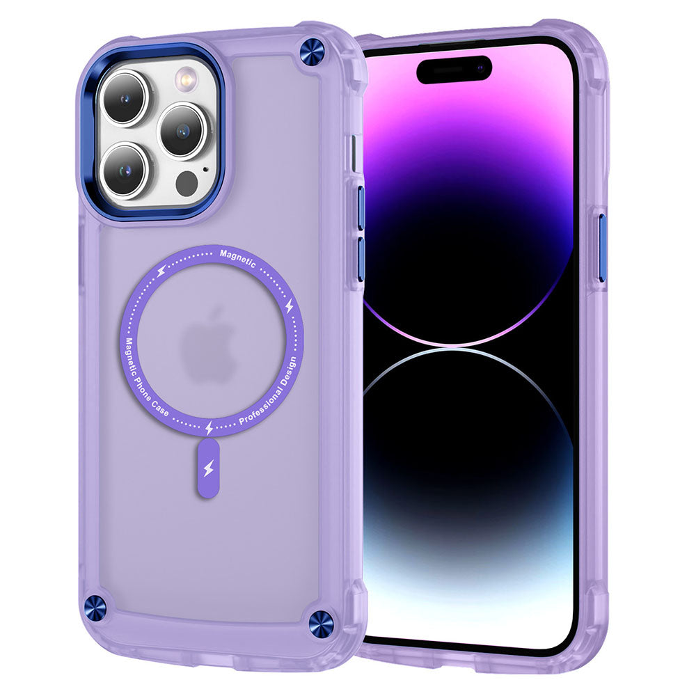 Magnetic Four-Corner Drop-Proof Frosted Phone Case For iPhone