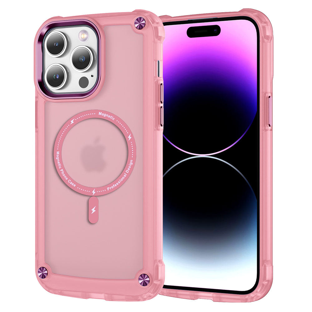 Magnetic Four-Corner Drop-Proof Frosted Phone Case For iPhone