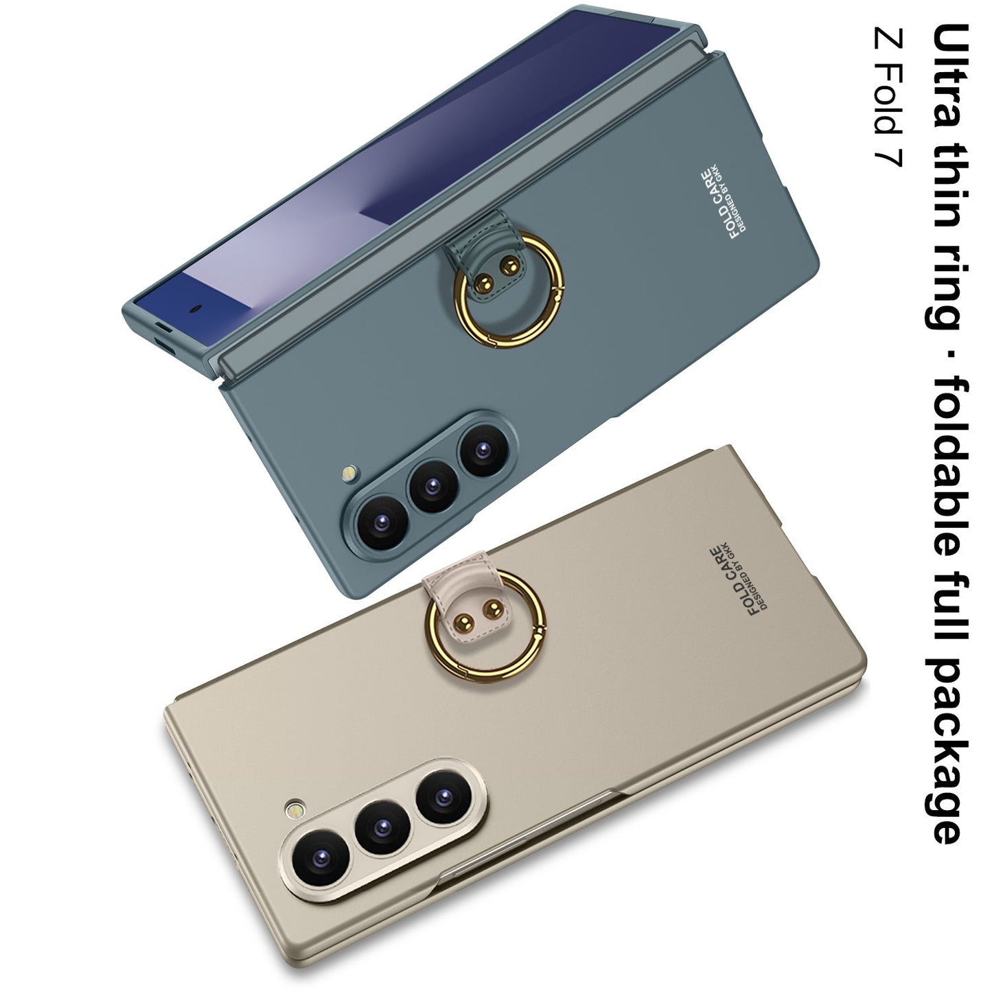 Luxury Shockproof Phone Case With Ring Holder For Galaxy Z Fold 6/7