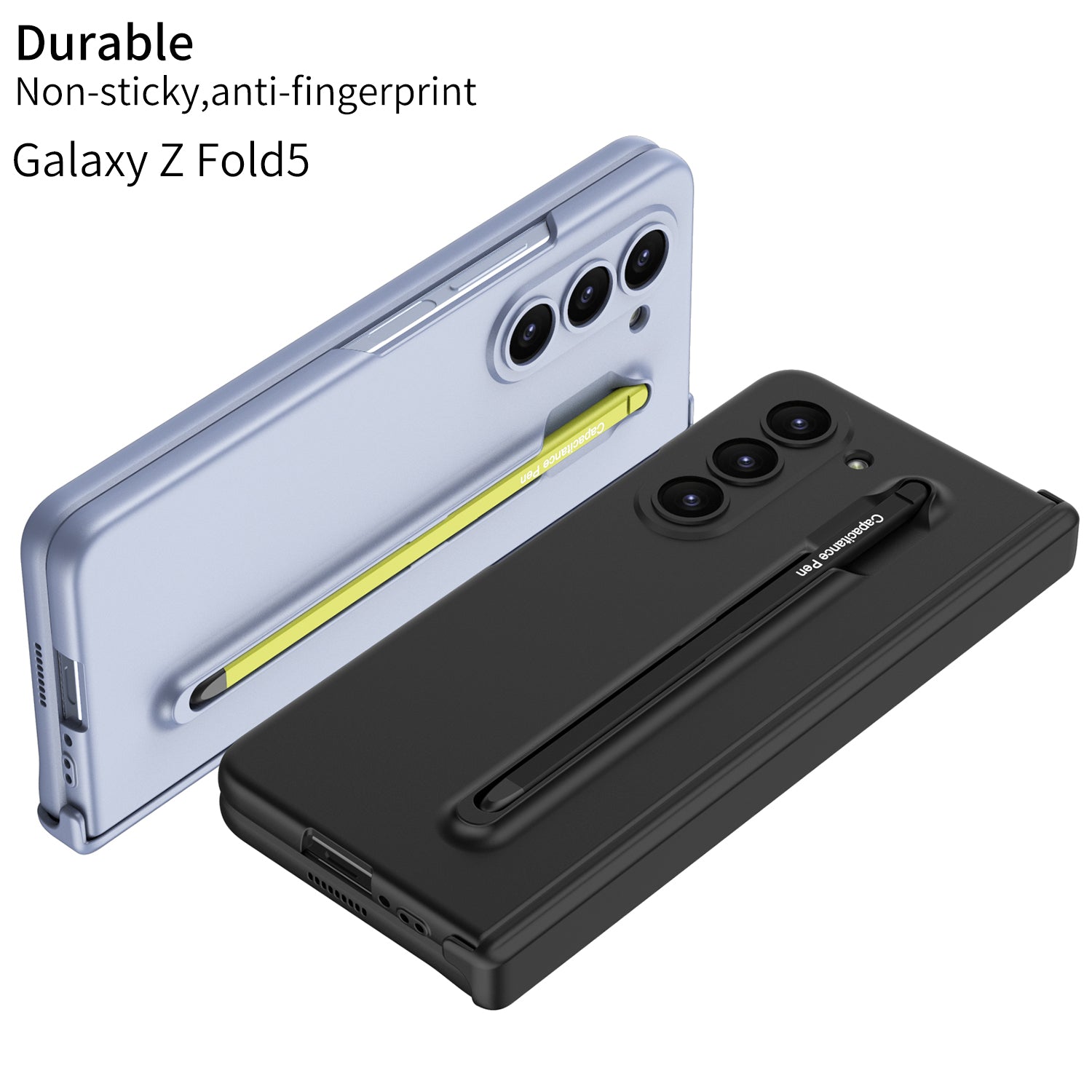 Magnetic Hinge Anti-fall Protective Phone Case With Pen Tray Shell and Film For Samsung Galaxy Z Fold5 - mycasety2023 Mycasety