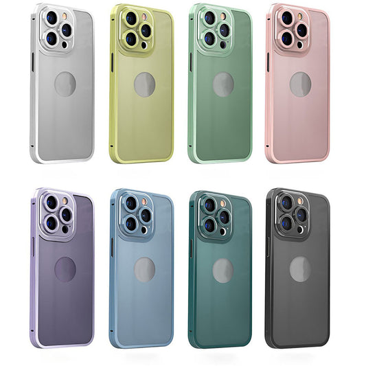 360 Degree Titanium Alloy Comprehensive Protective Integrated Phone Case With Protective Film For iPhone