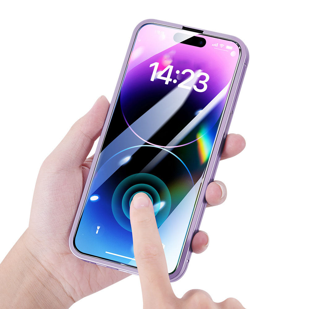 360 Degree Titanium Alloy Comprehensive Protective Integrated Phone Case With Protective Film For iPhone