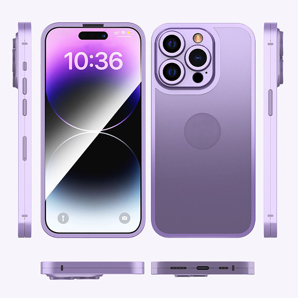 360 Degree Titanium Alloy Comprehensive Protective Integrated Phone Case With Protective Film For iPhone