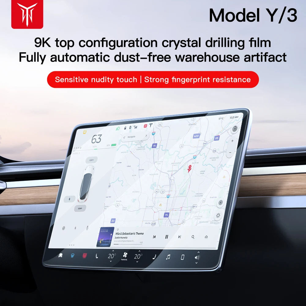 Fully Automatic Dust-Free WarehouseFilm Sticking Artifact+9K Crystal Diamond Film For Tesla Model 3/Y