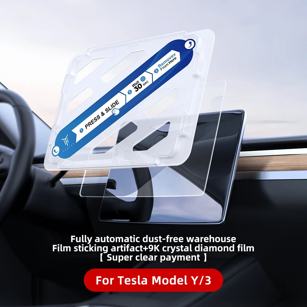 Fully Automatic Dust-Free WarehouseFilm Sticking Artifact+9K Crystal Diamond Film For Tesla Model 3/Y