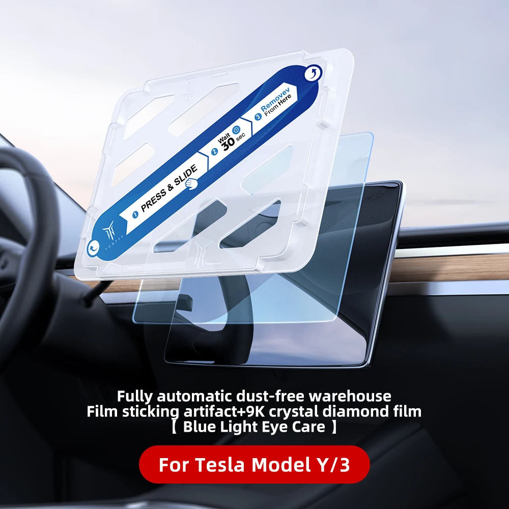 Fully Automatic Dust-Free WarehouseFilm Sticking Artifact+9K Crystal Diamond Film For Tesla Model 3/Y