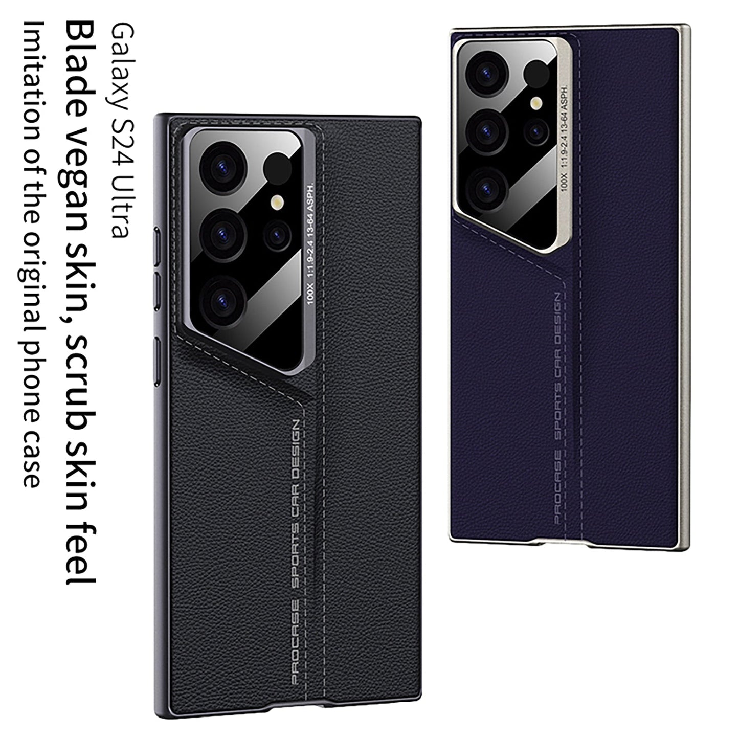 Luxury Leather All-inclusive Anti-fall Protective Phone Case For Samsung Galaxy S24 S23 Ultra