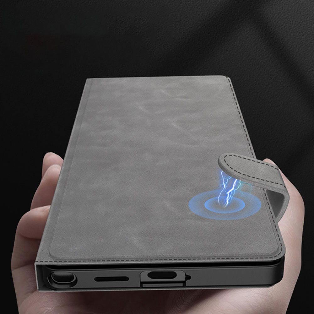 Leather Flip Card Wallet Business Style Phone Case For Samsung Galaxy