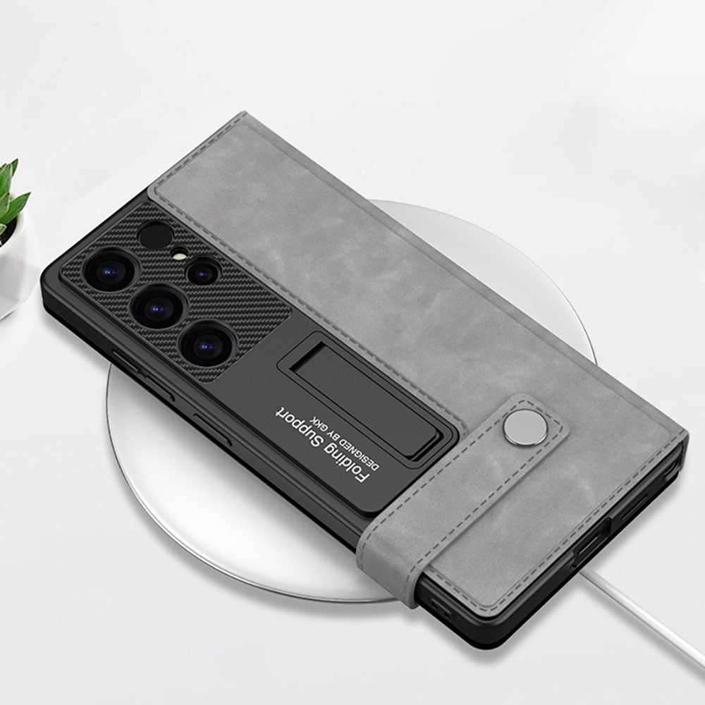 Leather Flip Card Wallet Business Style Phone Case For Samsung Galaxy