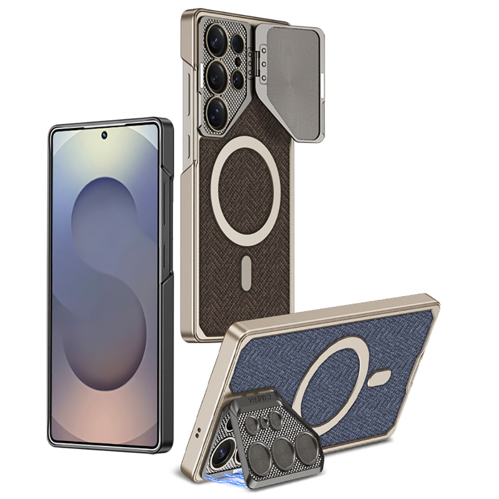 Ultra-thin Leather Phone Case For Samsung With Lens Protection