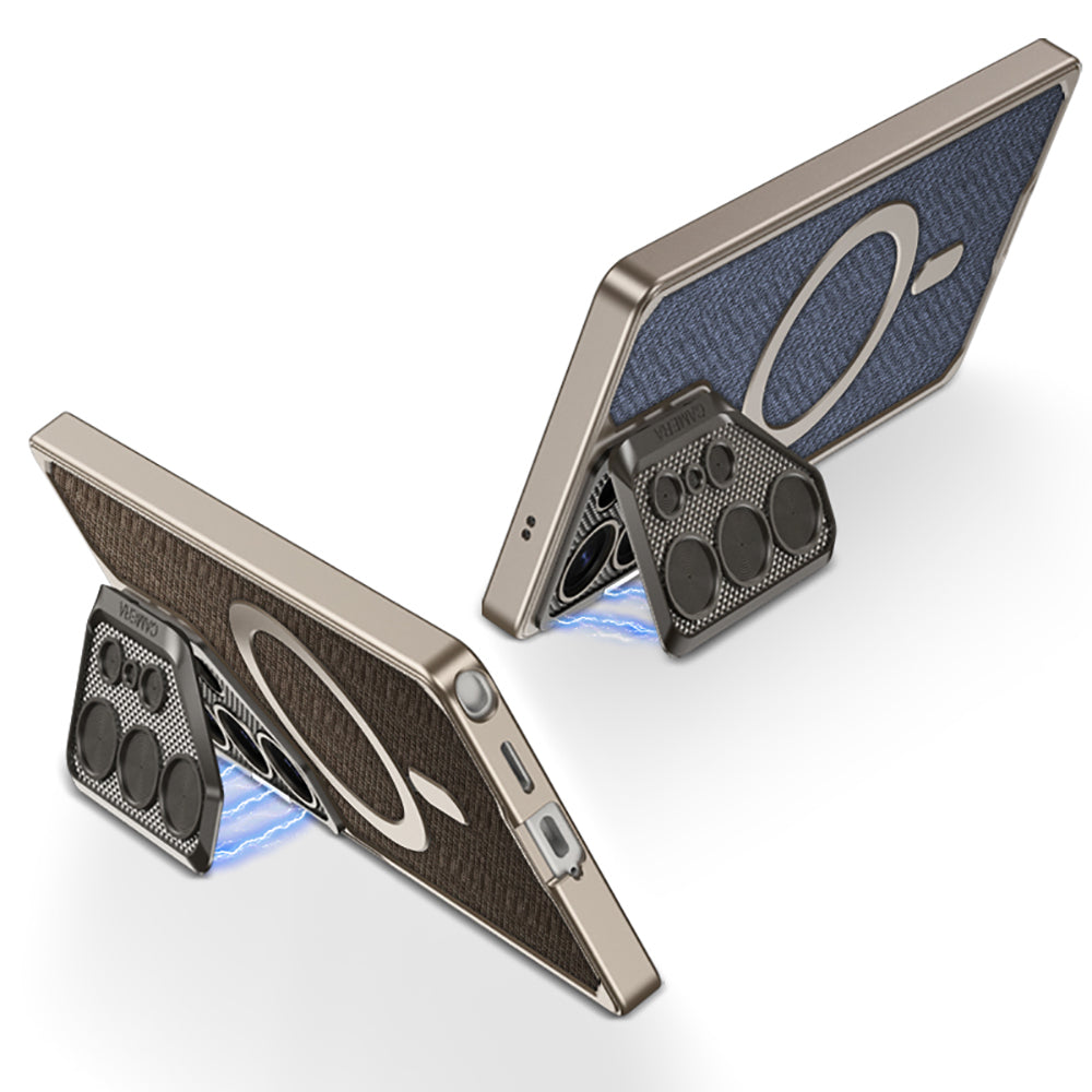 Ultra-thin Leather Phone Case For Samsung With Lens Protection