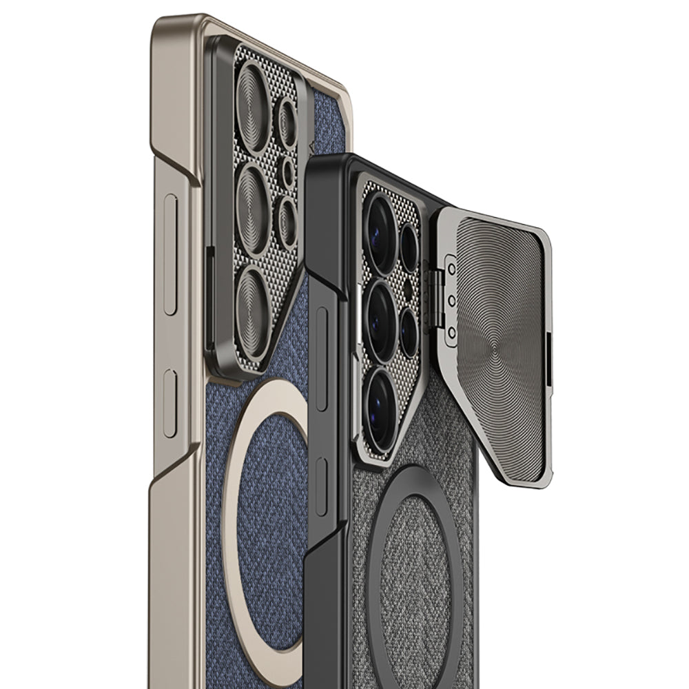 Ultra-thin Leather Phone Case For Samsung With Lens Protection