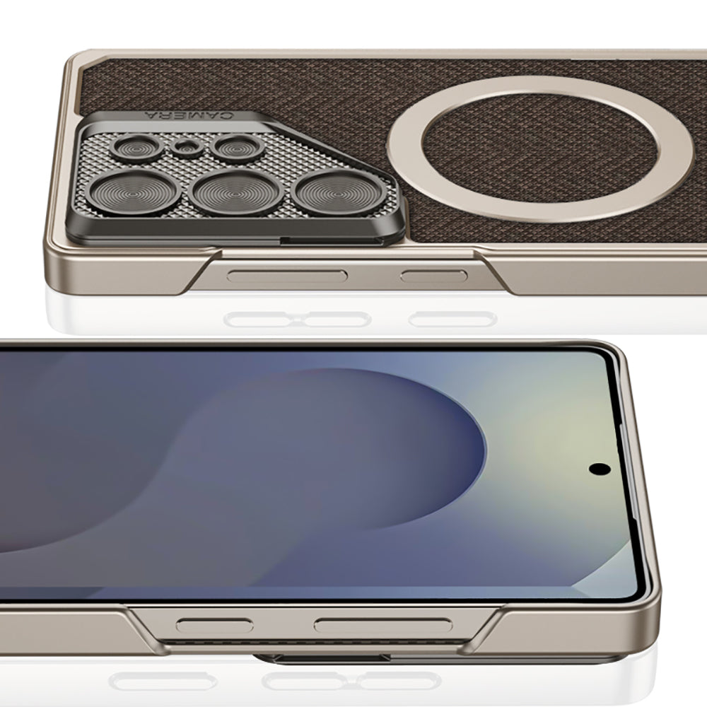 Ultra-thin Leather Phone Case For Samsung With Lens Protection