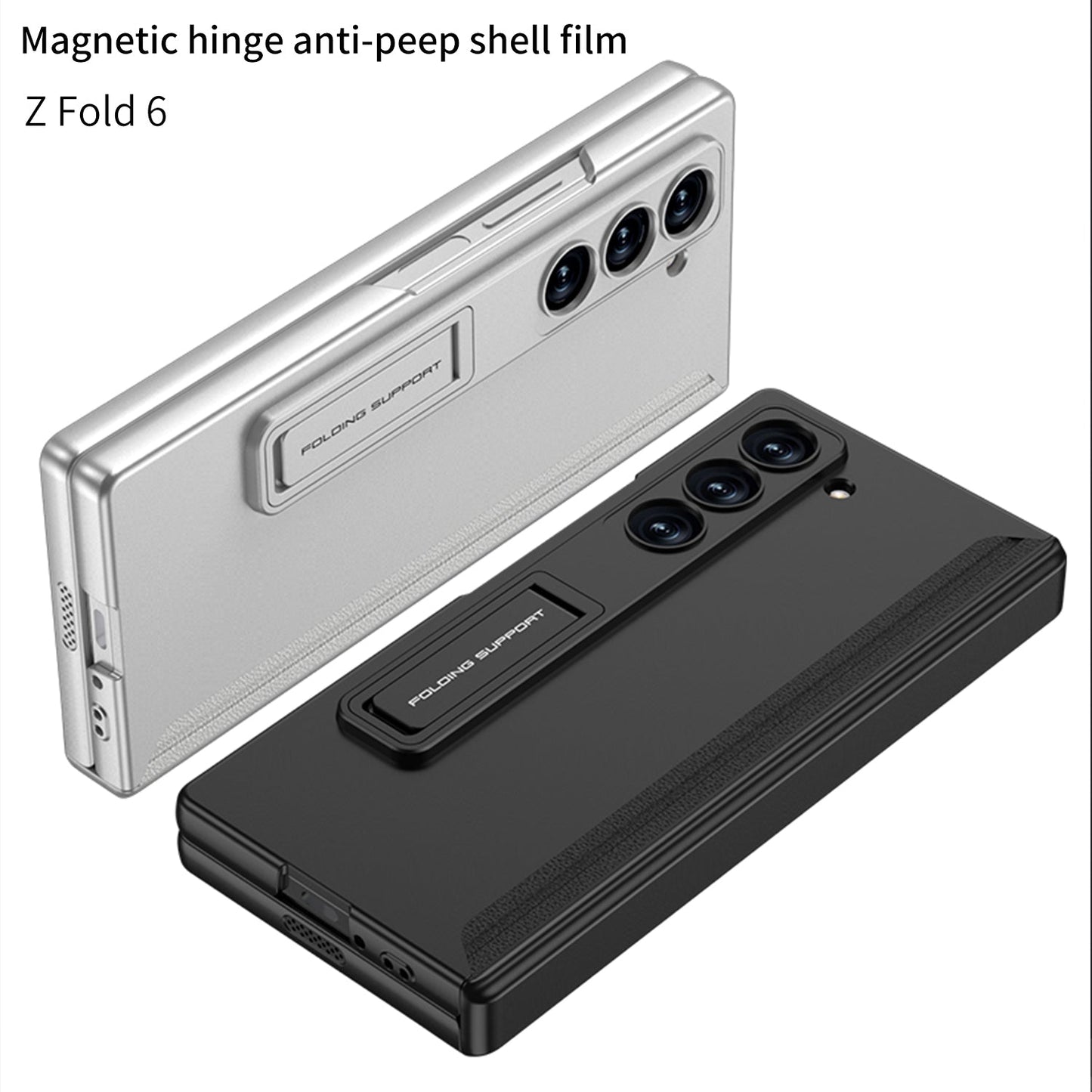 Magnetic Hinge Hidden Bracket All-included Case With Back Screen Protector For Galaxy Z Fold 7/6/5/4/3