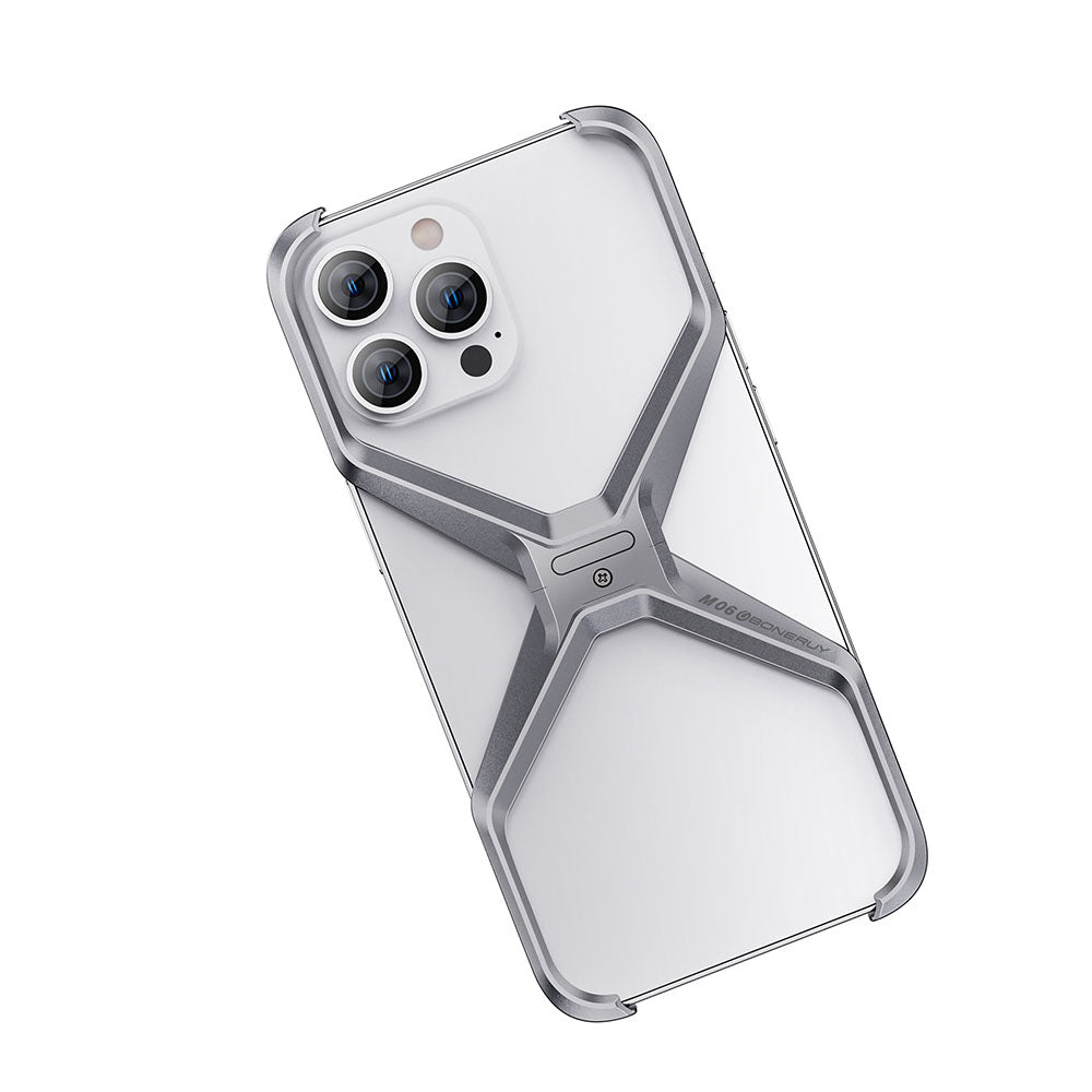 All-round Protection Frameless Aluminum Alloy Heat Dissipation Phone Case For iPhone