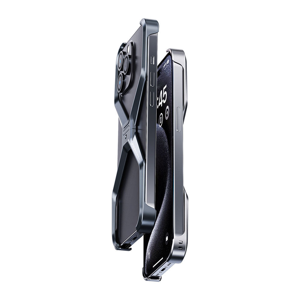 All-round Protection Frameless Aluminum Alloy Heat Dissipation Phone Case For iPhone