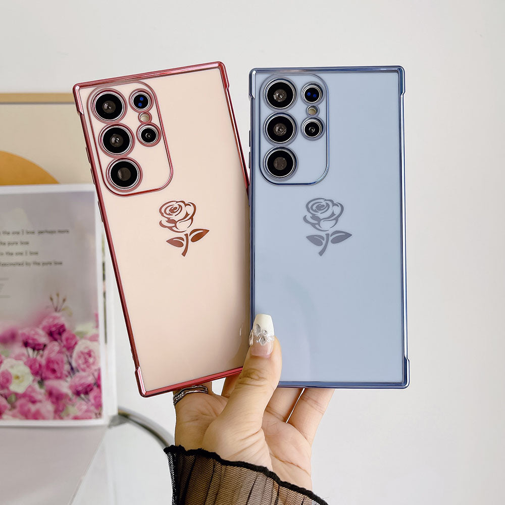 Rose Electroplated Phone Case For Samsung Galaxy