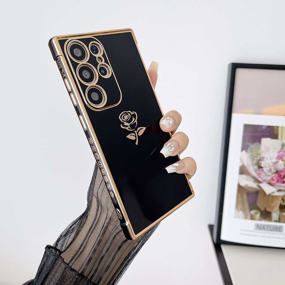 Rose Electroplated Phone Case For Samsung Galaxy