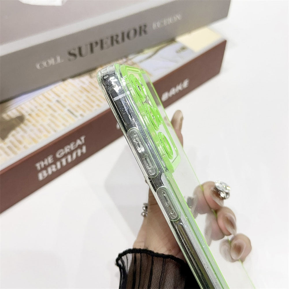 Glitter Transparent Luminous Phone Case For Samsung